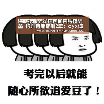 海底捞服务员在包间内猥亵男童 被判有期徒刑2年:ayx体育(图1) ayx体育